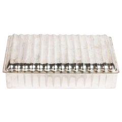 Petite, Silver, Art Deco Box