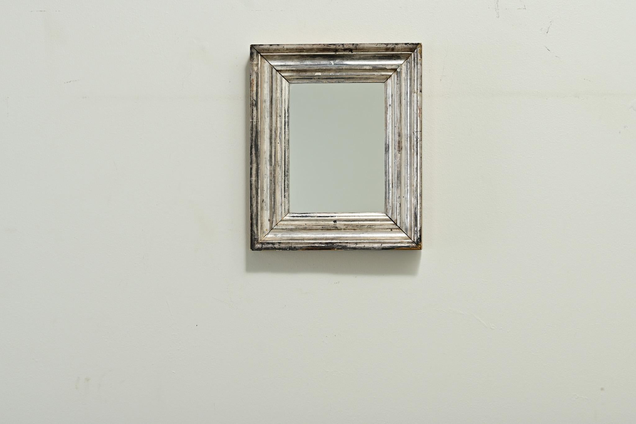 Other Petite Silver Gilt Framed Mirror