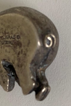 Petit poids de papier chiffon argenté