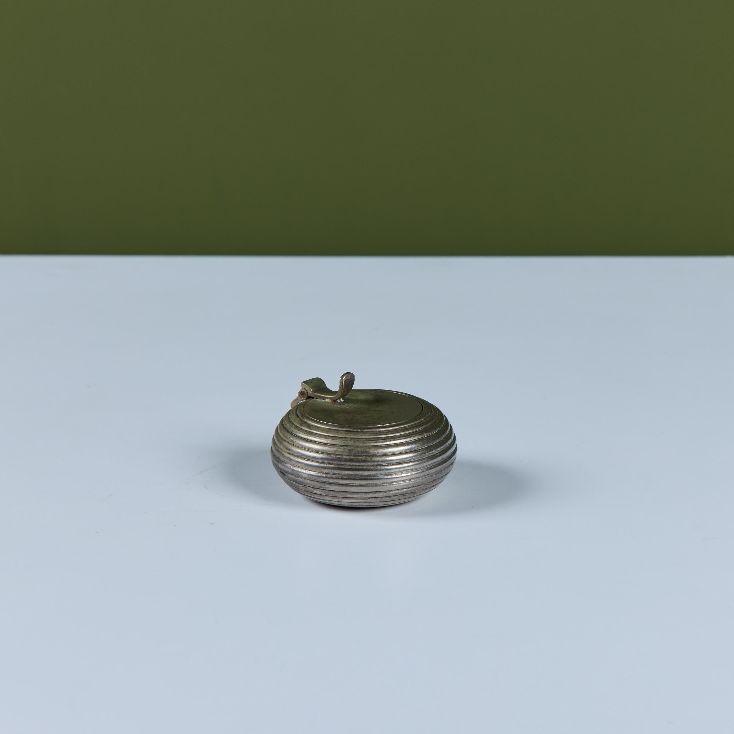 Posacenere tascabile Petite placcato in argento in vendita 3