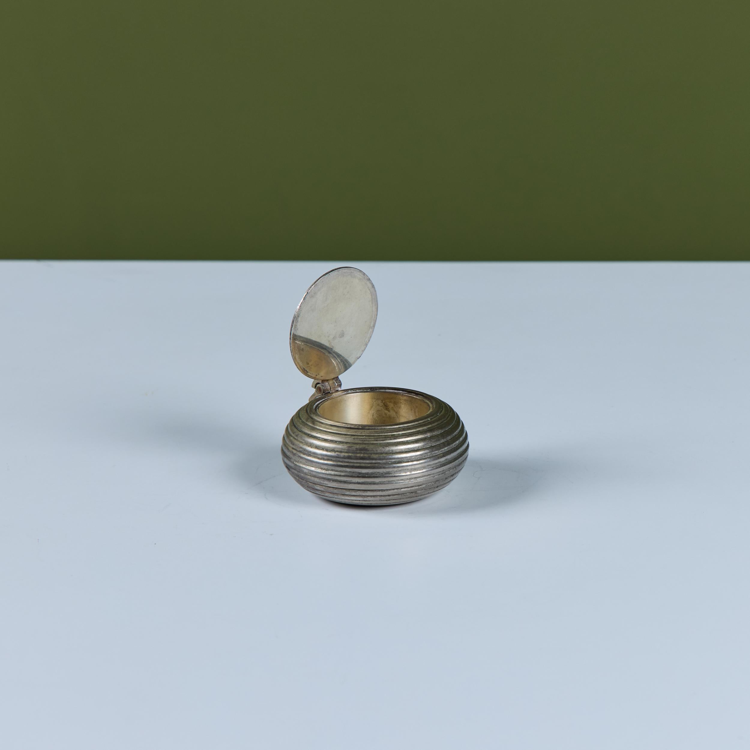 Posacenere tascabile Petite placcato in argento in vendita 4