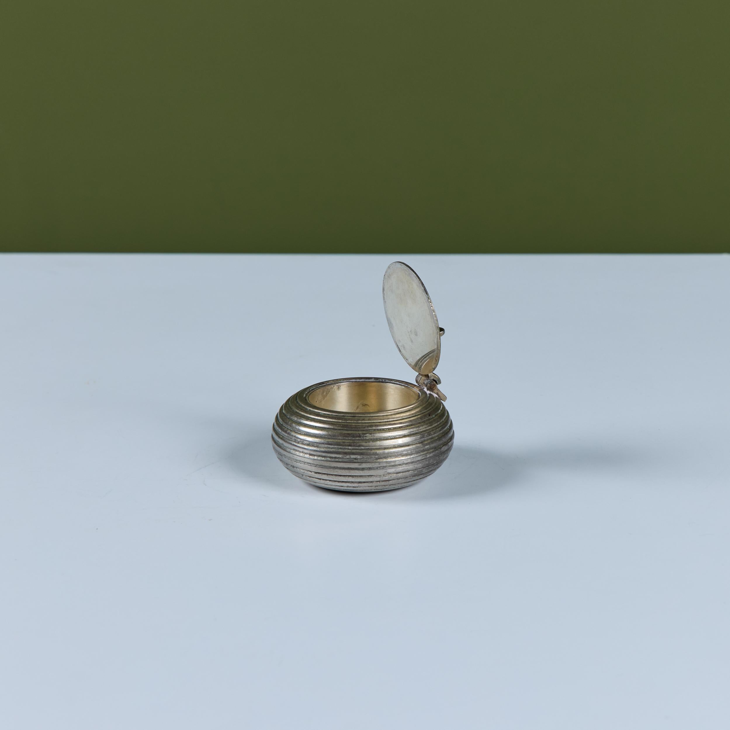 Posacenere tascabile Petite placcato in argento in vendita 5