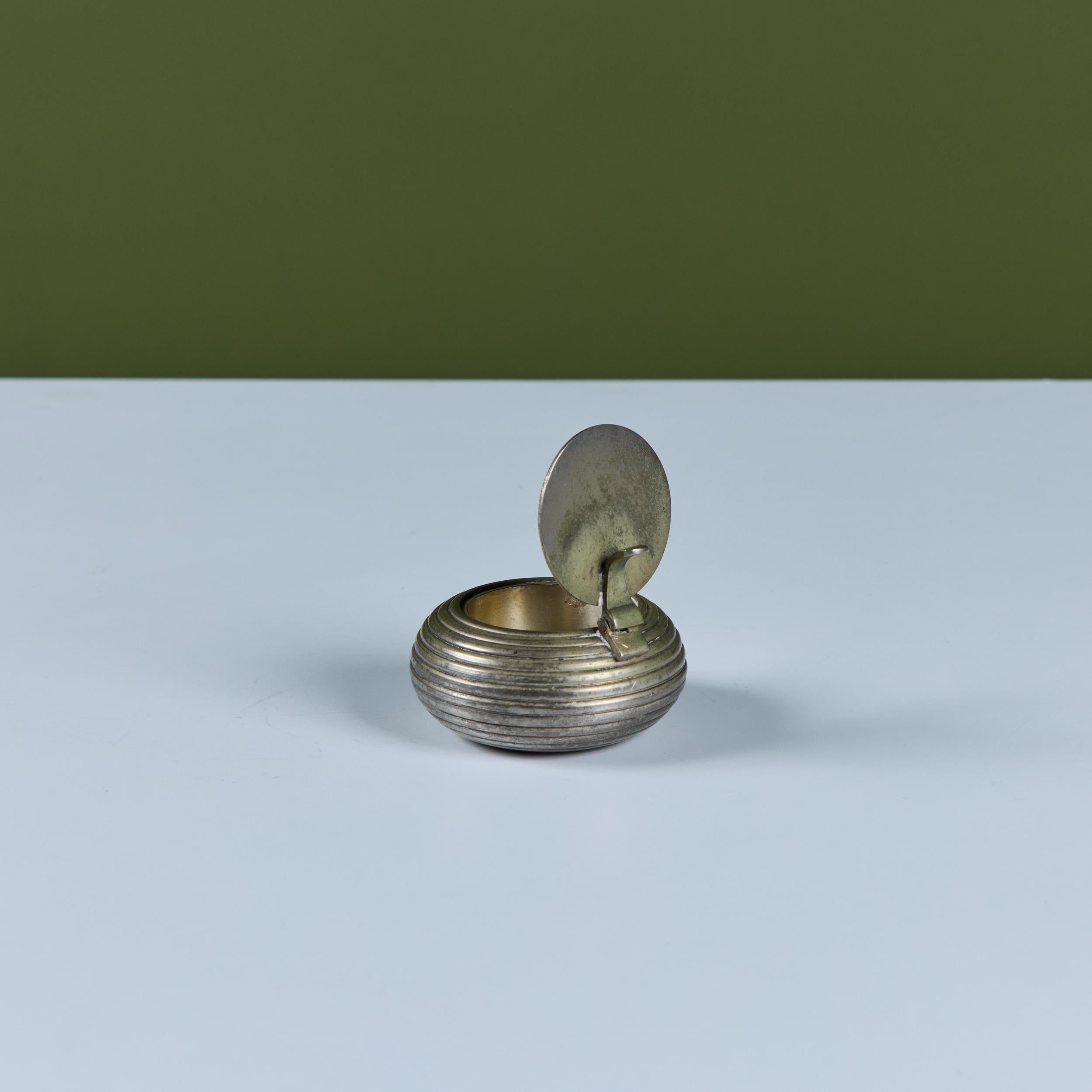 Posacenere tascabile Petite placcato in argento in vendita 6