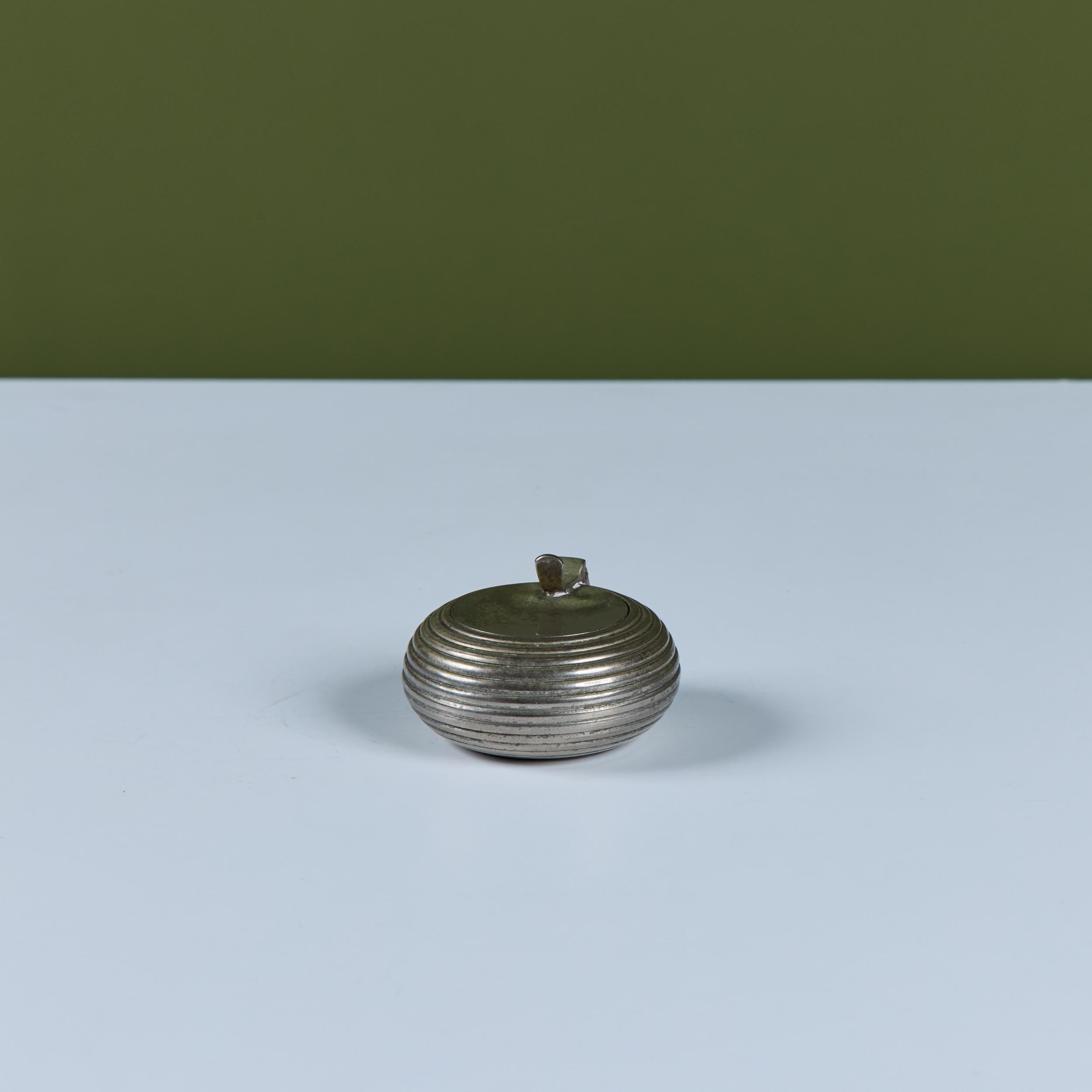 Posacenere tascabile Petite placcato in argento in vendita 2