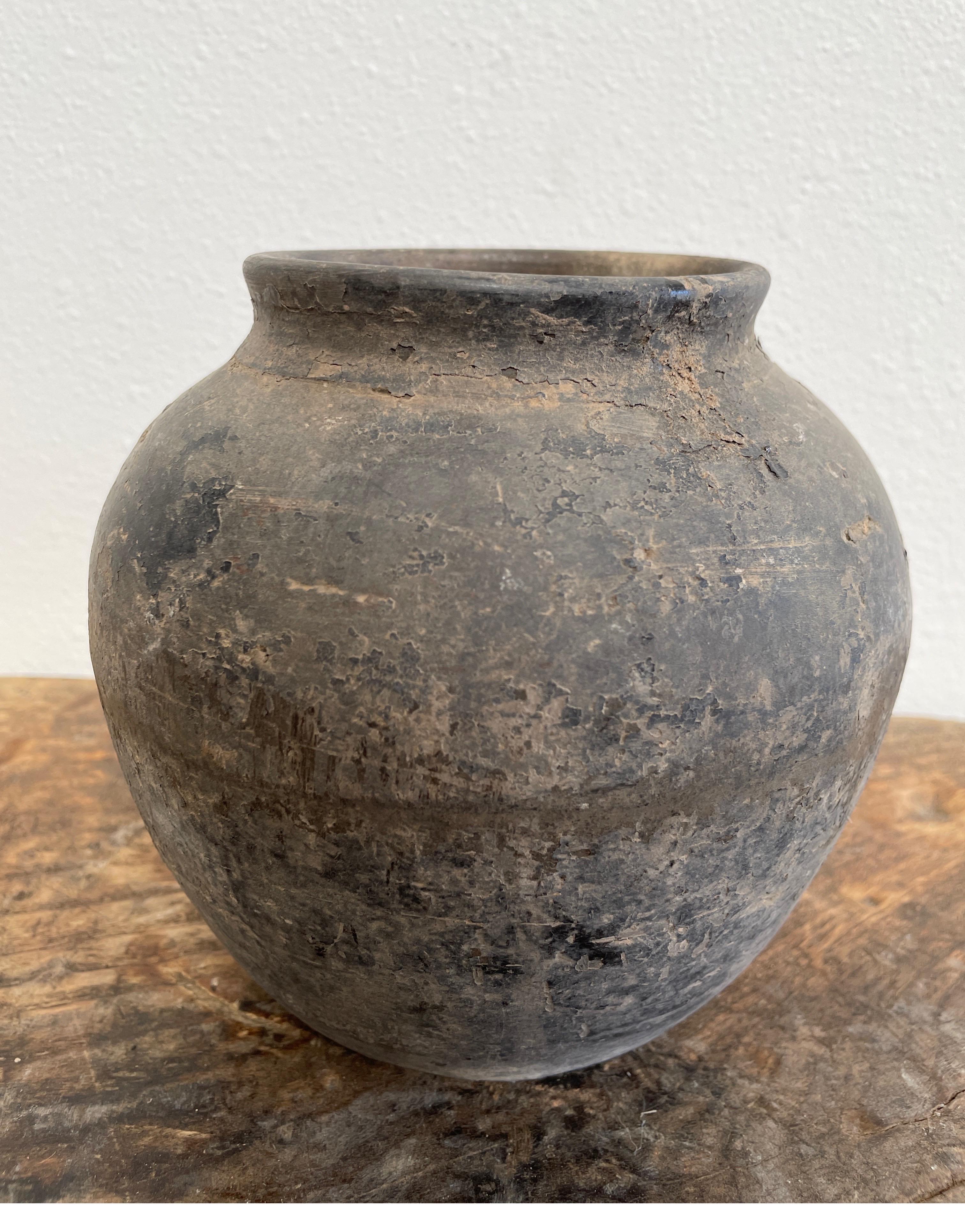 Asian Petite Size Vintage Clay Pot