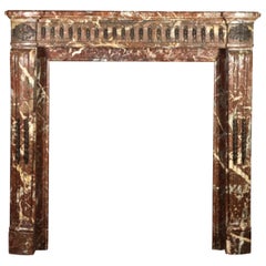 Petite Small Classic Antique Fireplace Surround in Belgian Marble