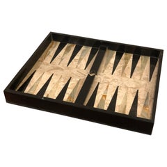 Retro Petite Solid Marble Backgammon Board