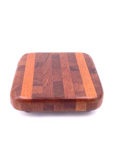Petite Solid Teak Danish Modern Butcher Block Cutting Board