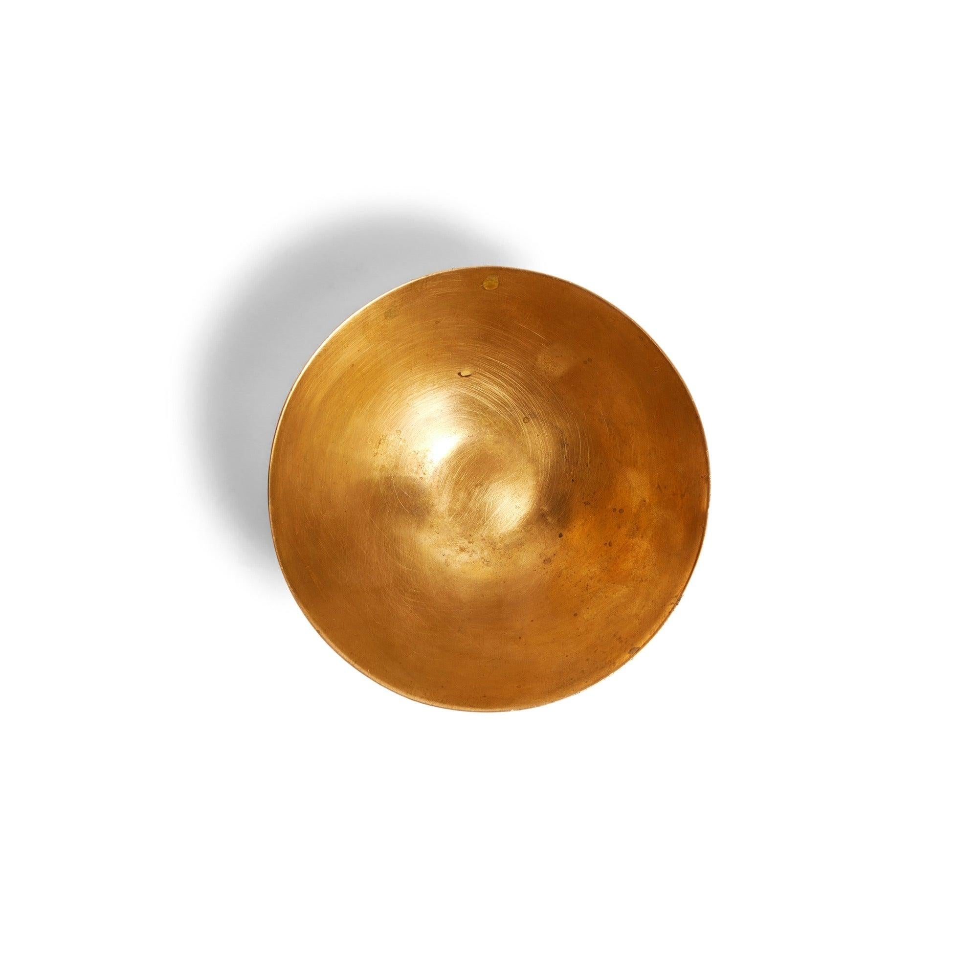 Americano Petite Spun Brass Bowl di Ronald Hayes Pearson in vendita