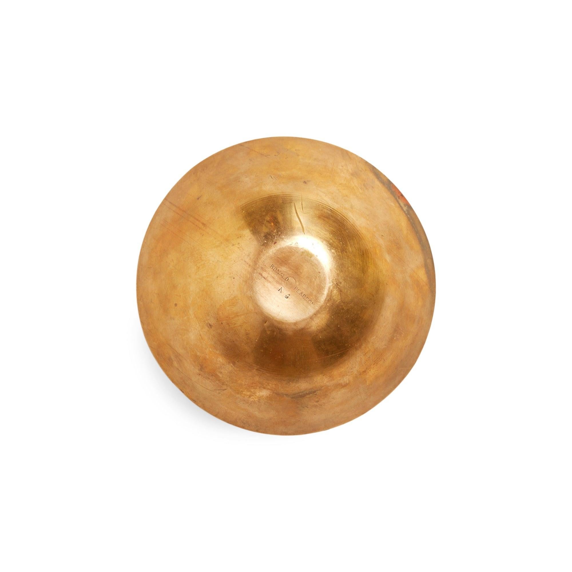 Petite Spun Brass Bowl di Ronald Hayes Pearson In condizioni ottime in vendita a Sagaponack, NY