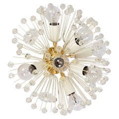 Petite lampe encastrée en laiton et cristal étoilé d'Emil Stejnar, Autriche, années 1960