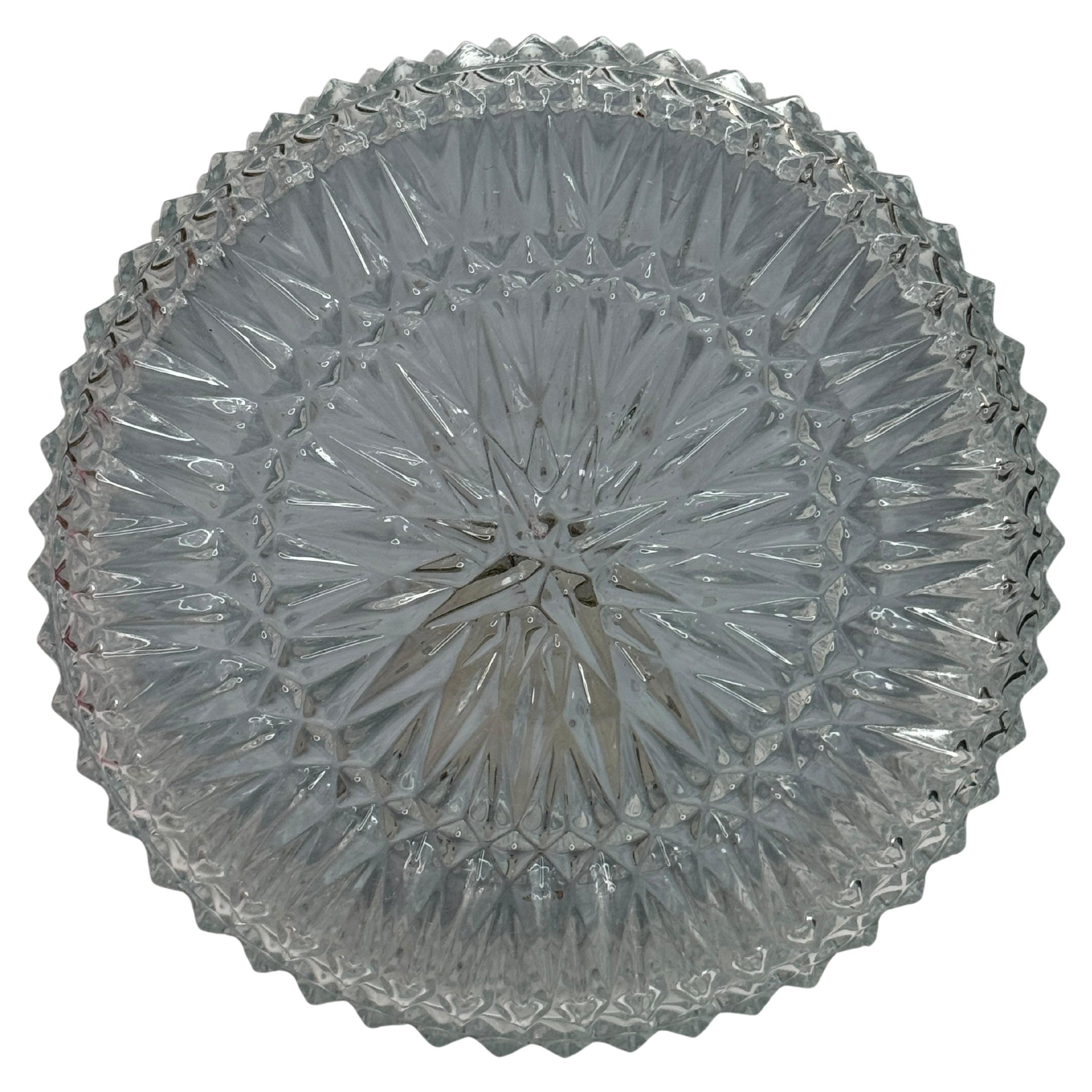 Petite Starburst Pattern Flushmount Ceiling Light by RZB Leuchten, 1960s For Sale