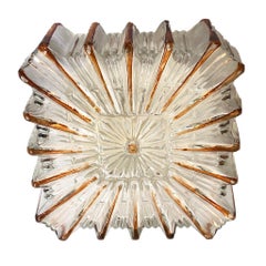 Petite Starburst Pattern Limburg Flush Mount Ceiling Light, 1970s