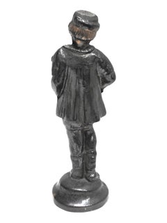 Petite Statue Figure of the Nuremberg Water Fountain Goose Man Antique Souvenir