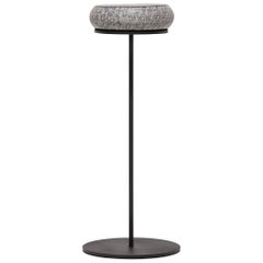 Petite Stone Drum Side Table