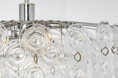 Petite Stunning Pendant, Chrome and Crystal Glass by Kinkeldey, Germany, 1970