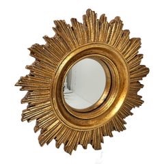 Petite Sunburst Starburst Convex Mirror Composition, Belgium, circa 1980s