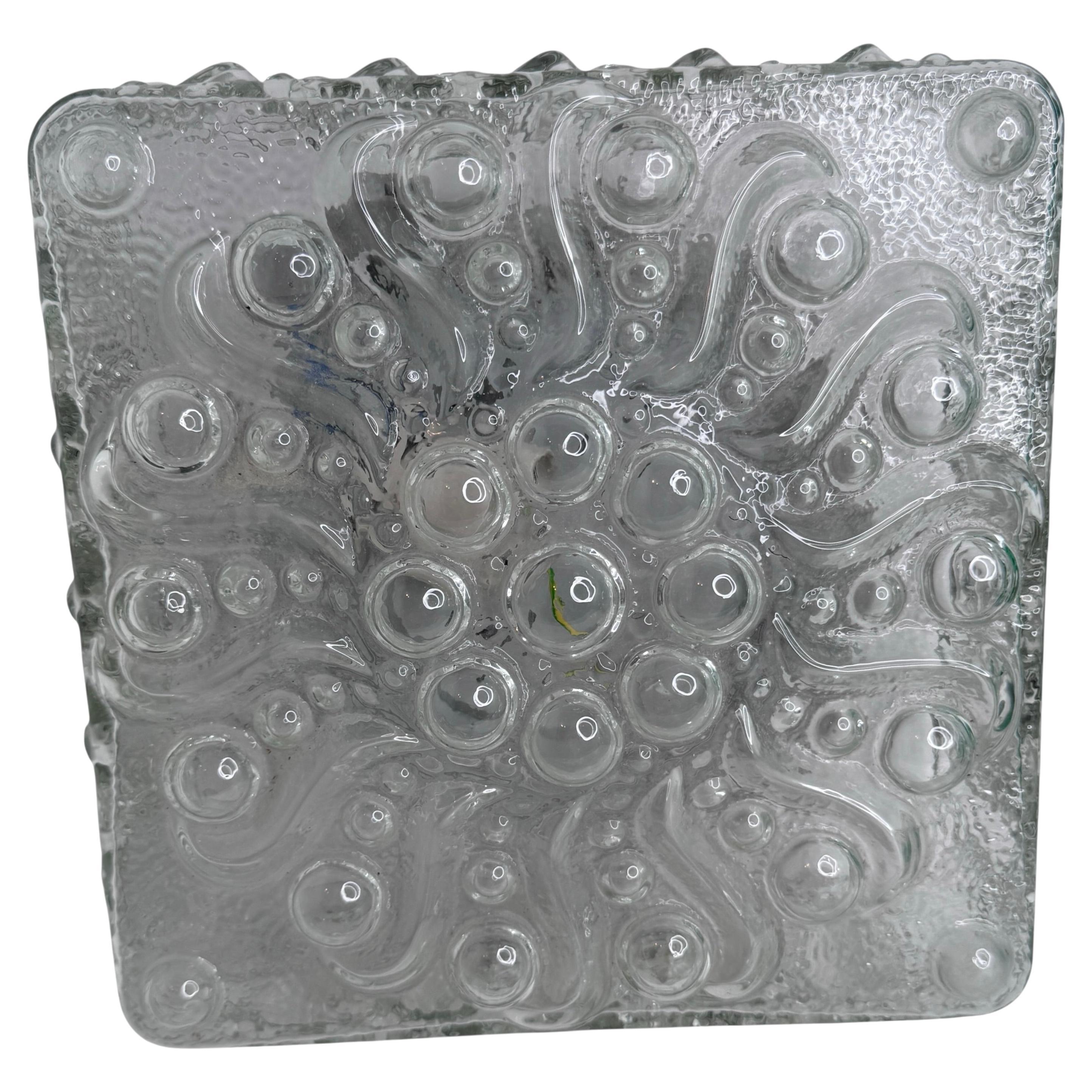 Petite Sunflower Pattern Flush Mount Ceiling Light, 1970er Jahre im Angebot