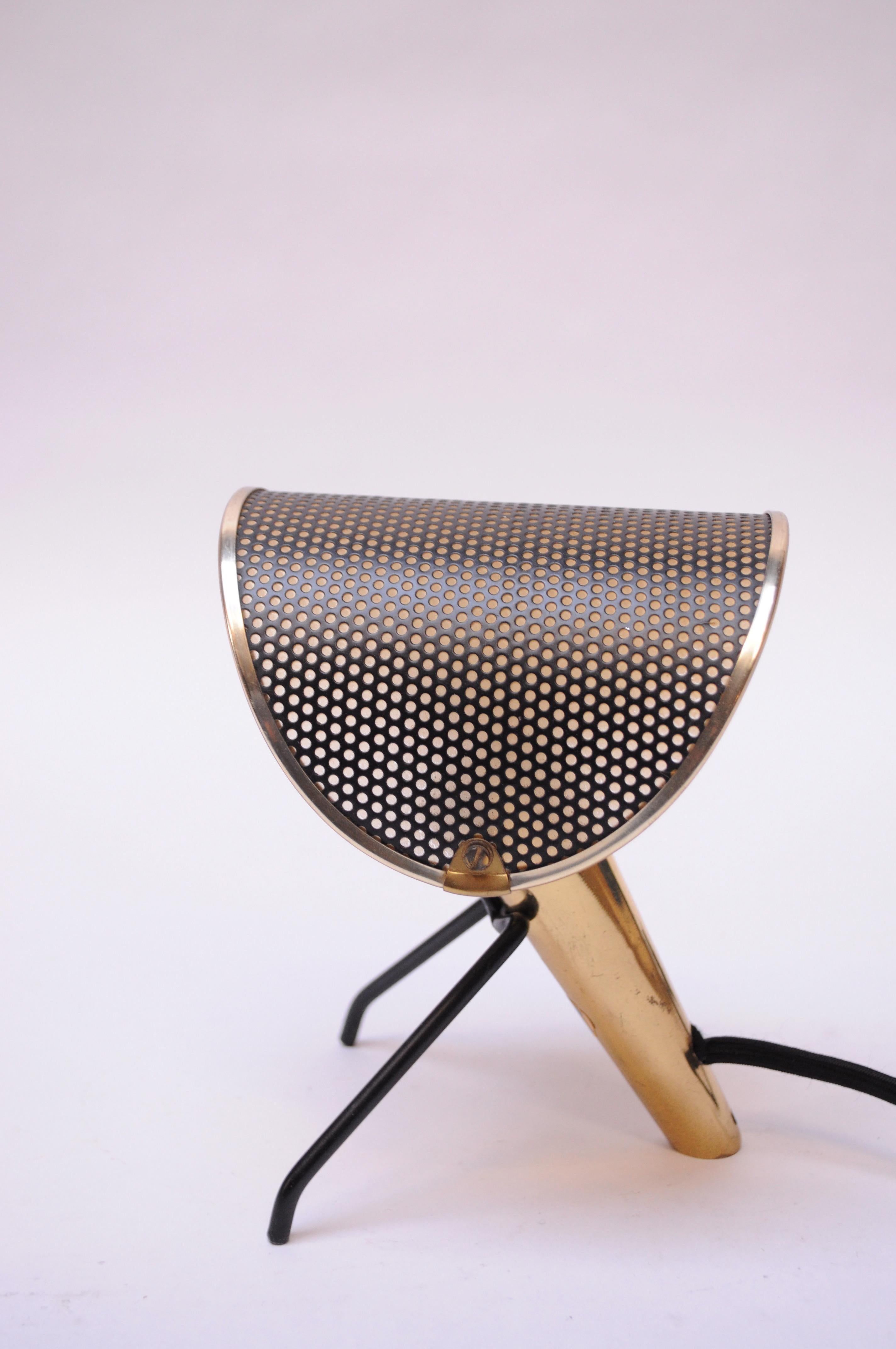 Petite Swedish Table Lamp / Sconce by Ernst Igl for Falkenberg in Brass 2