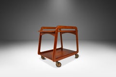 Petite Tea Trolley / Bar Cart in Solid Teak by Sika Møbler, Denmark, c. 1960's