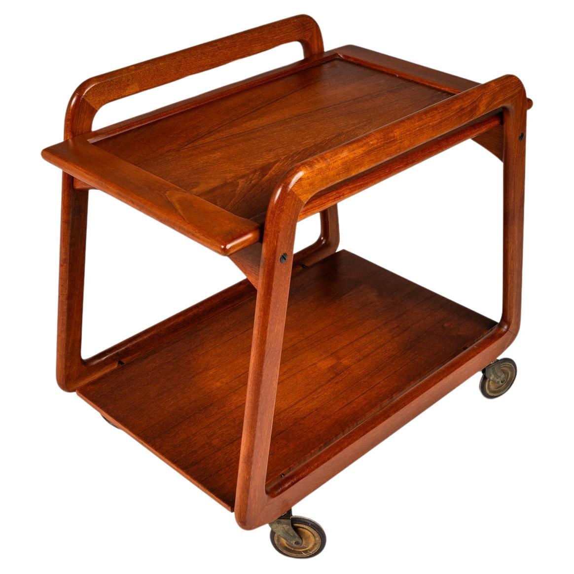 Kleiner Teewagen / Barwagen aus massivem Teakholz von Sika Møbler, Dänemark, ca. 1960er Jahre