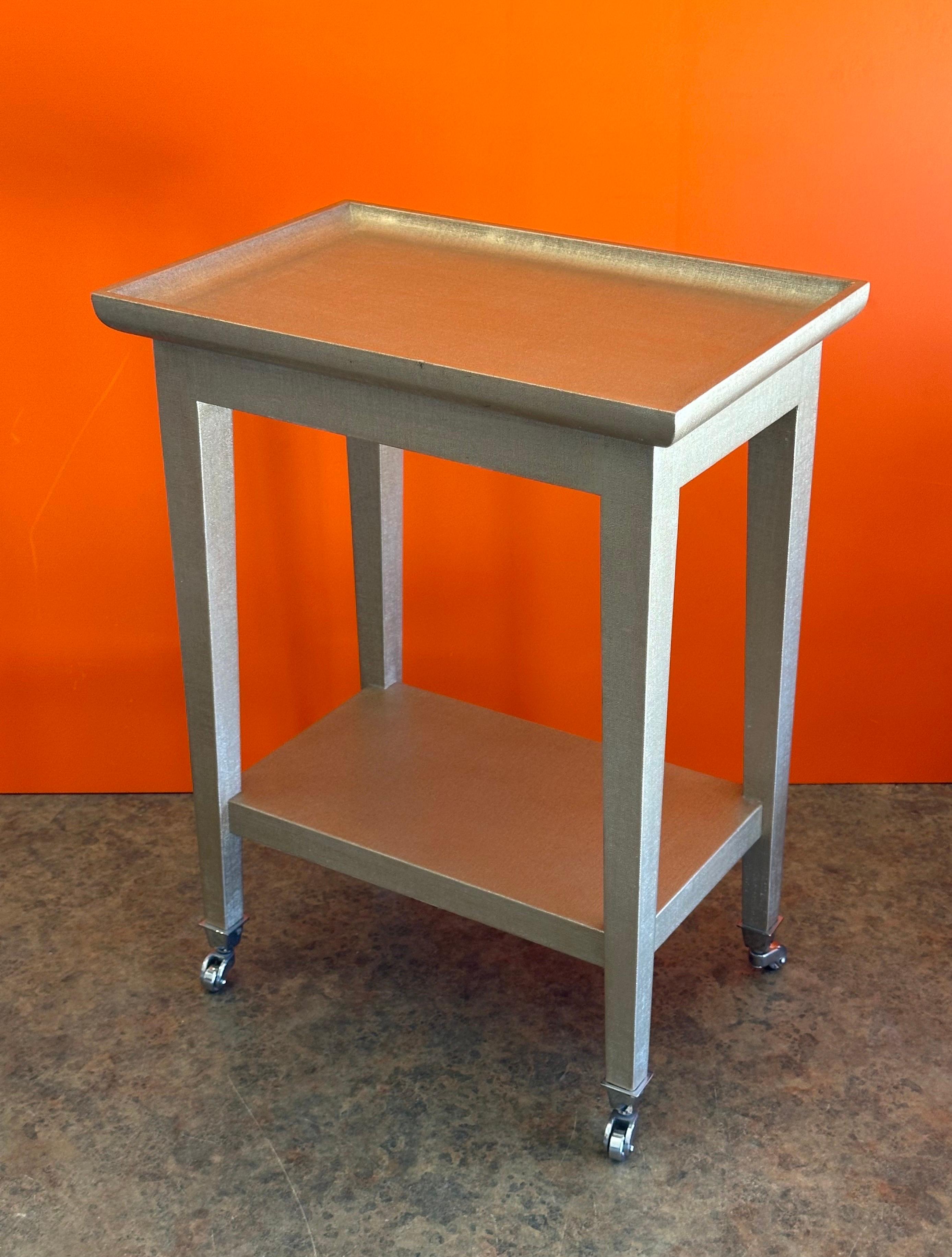 Mesita telefónica de J. Robert Scott al estilo de Karl Springer Estadounidense en venta