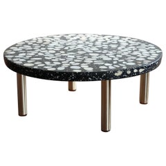 Petite Terrazzo Table on Brass Legs