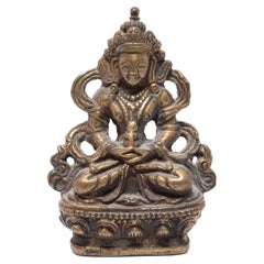 Petite breloque tibétaine Amitāyus Buddha, c. 1850