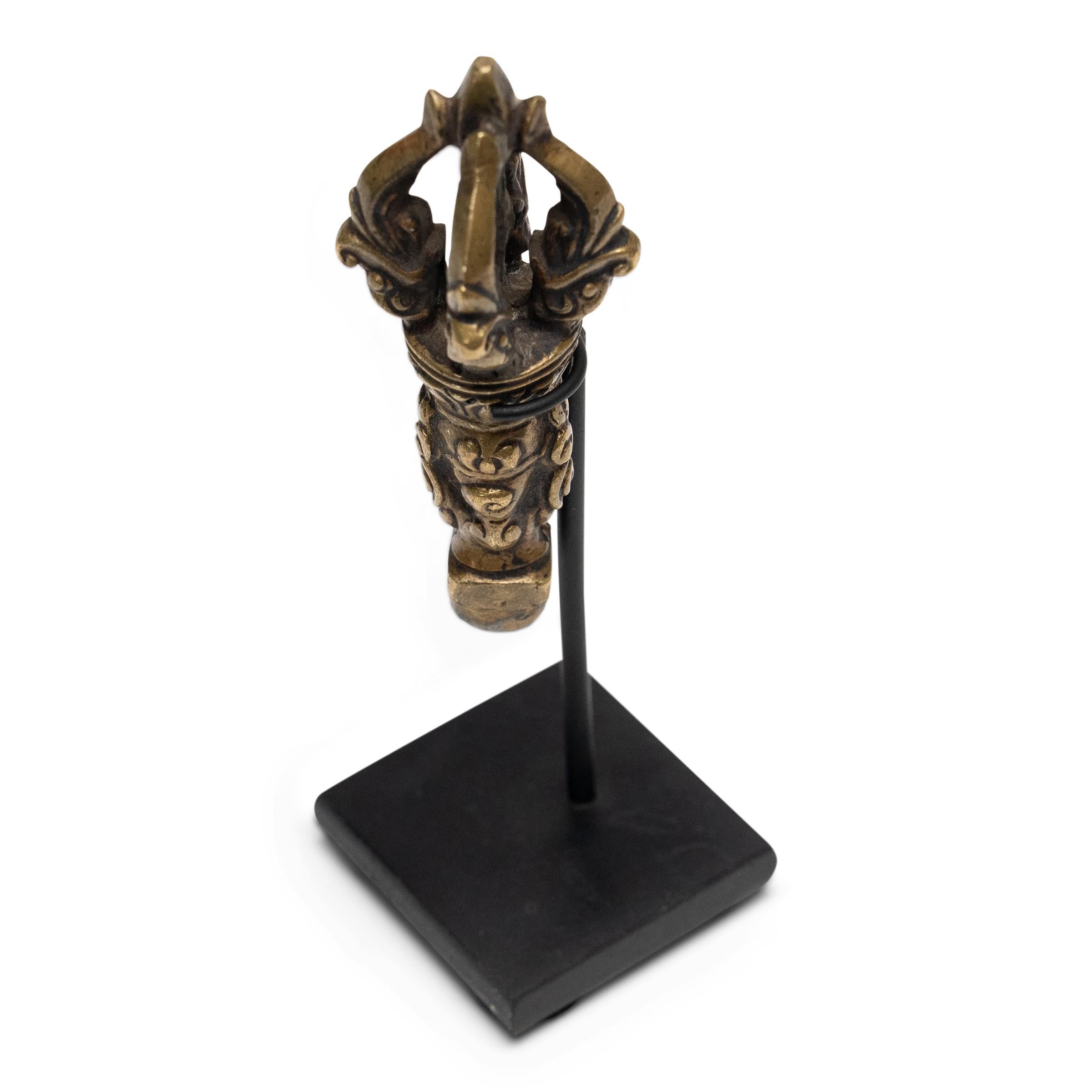 Kleiner tibetischer Ritual-Glockengriff, um 1850 (Tibetisch) im Angebot