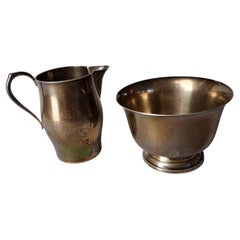 1960s Petite Tiffany & Co Silver Creamer and Sugar