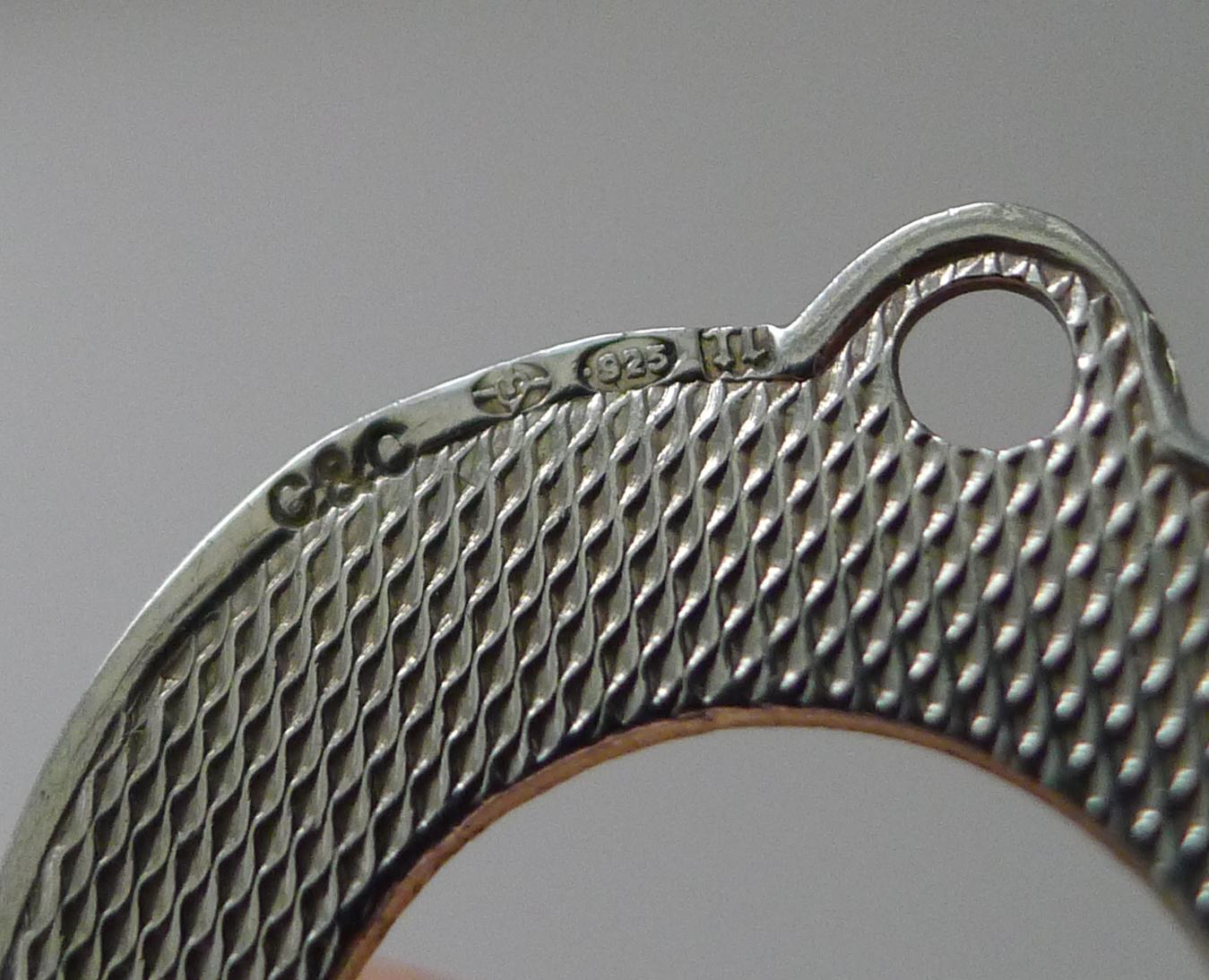 Early 20th Century Petite Travel / Pocket Solid Silver Shoehorn - 1928 For Sale