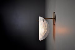 Petite Tulle Wall Sconce in Bronze + White Enamel Mesh, Blueprint Lighting, 2020