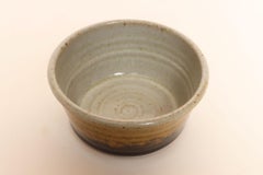 Petite Variegated Ochre and Brown Matte Glazed Stoneware Bowl by Deanna Nichols
