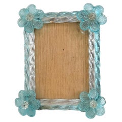 Petite Venetian Murano Art Glass Picture Frame Vintage, Italy, 1950s
