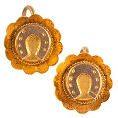 Petite Victorian Horseshoe Motif Earrings
