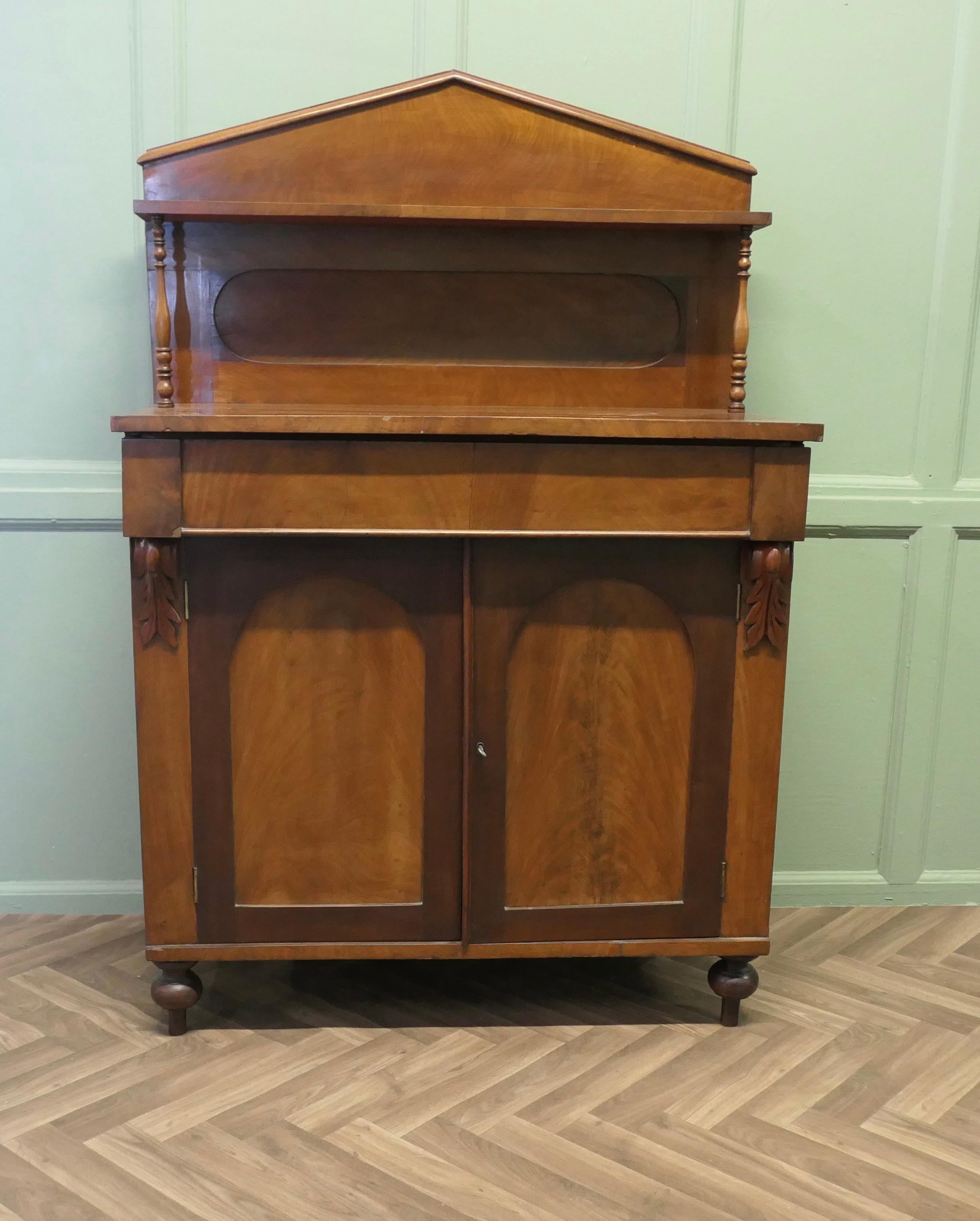 Petite Victorian Mahogany Chiffonier. For Sale 1