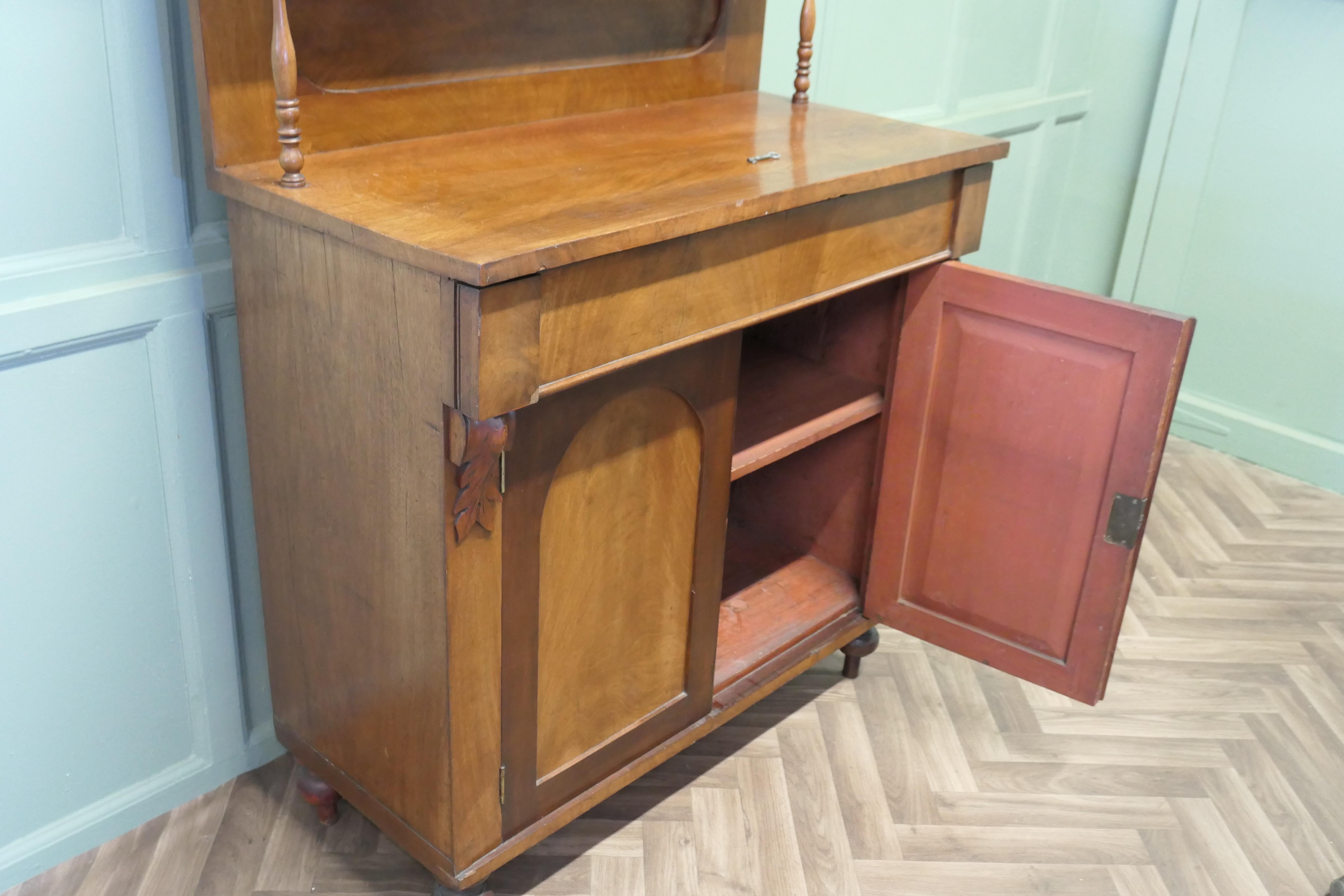Petite Victorian Mahogany Chiffonier. For Sale 3