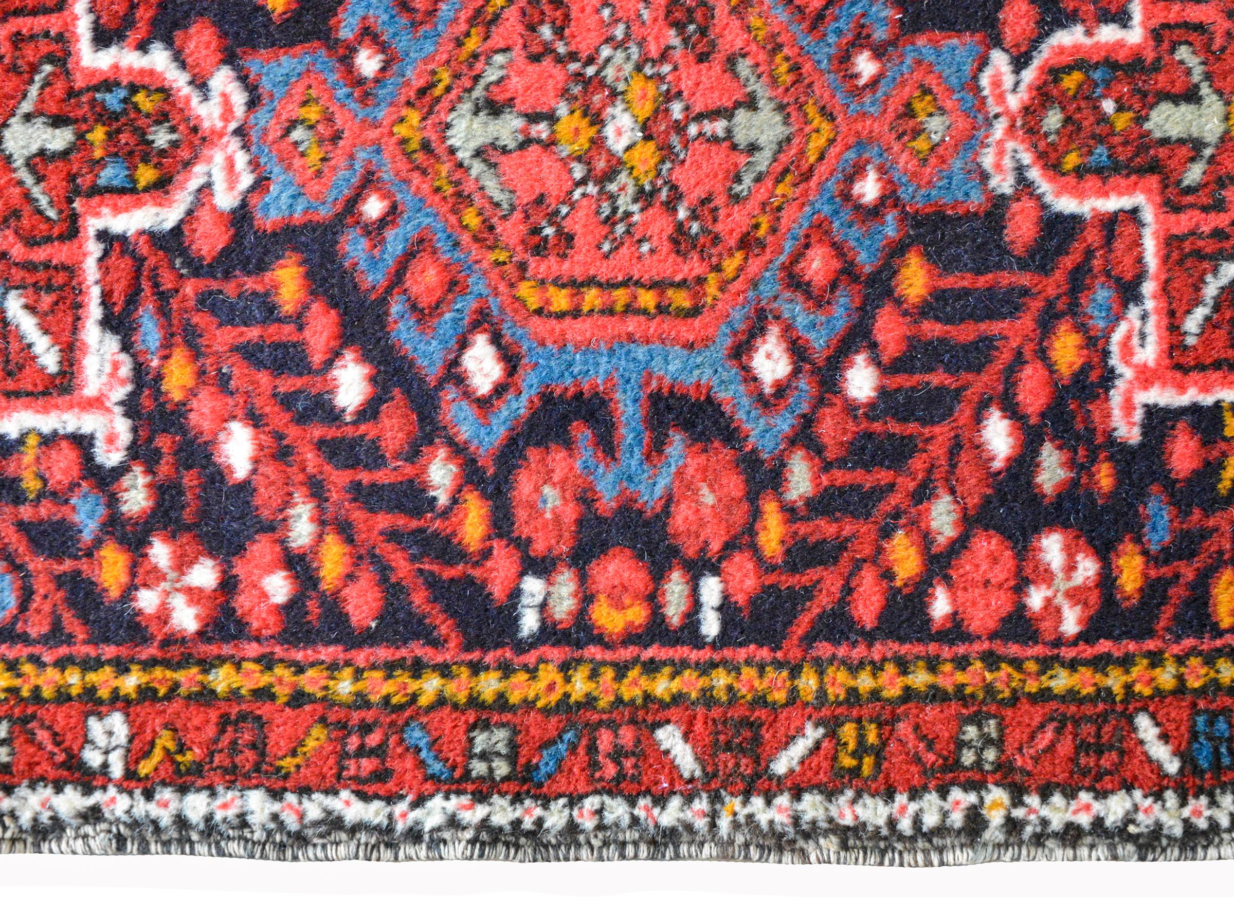 Wool Petite Vintage Karadja Rug For Sale