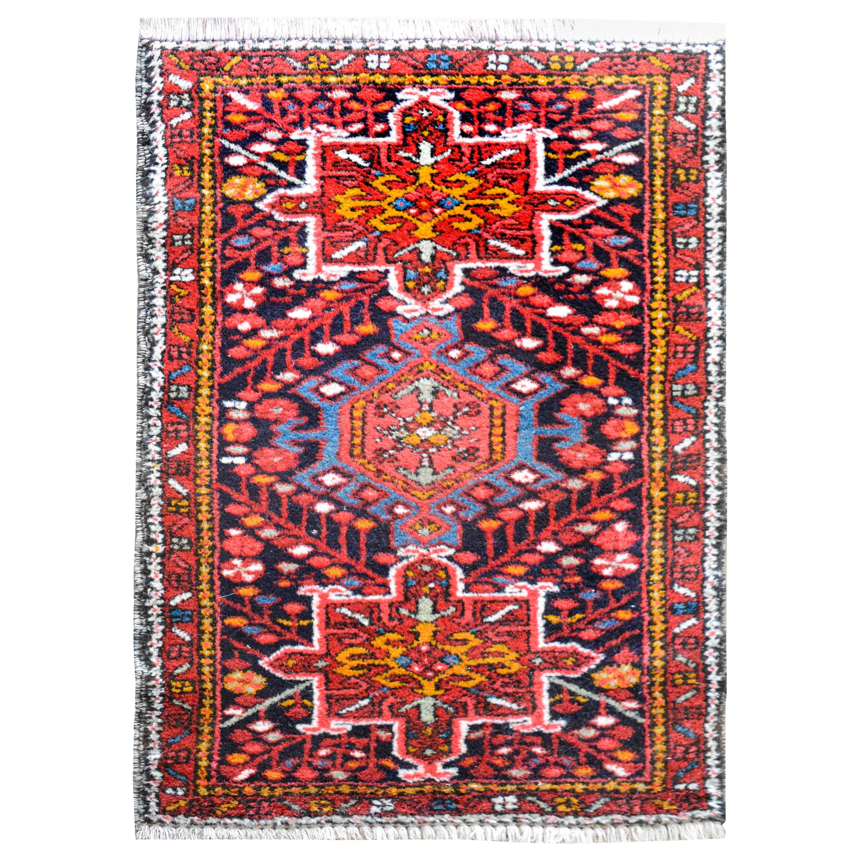 Petite Vintage Karadja Rug For Sale