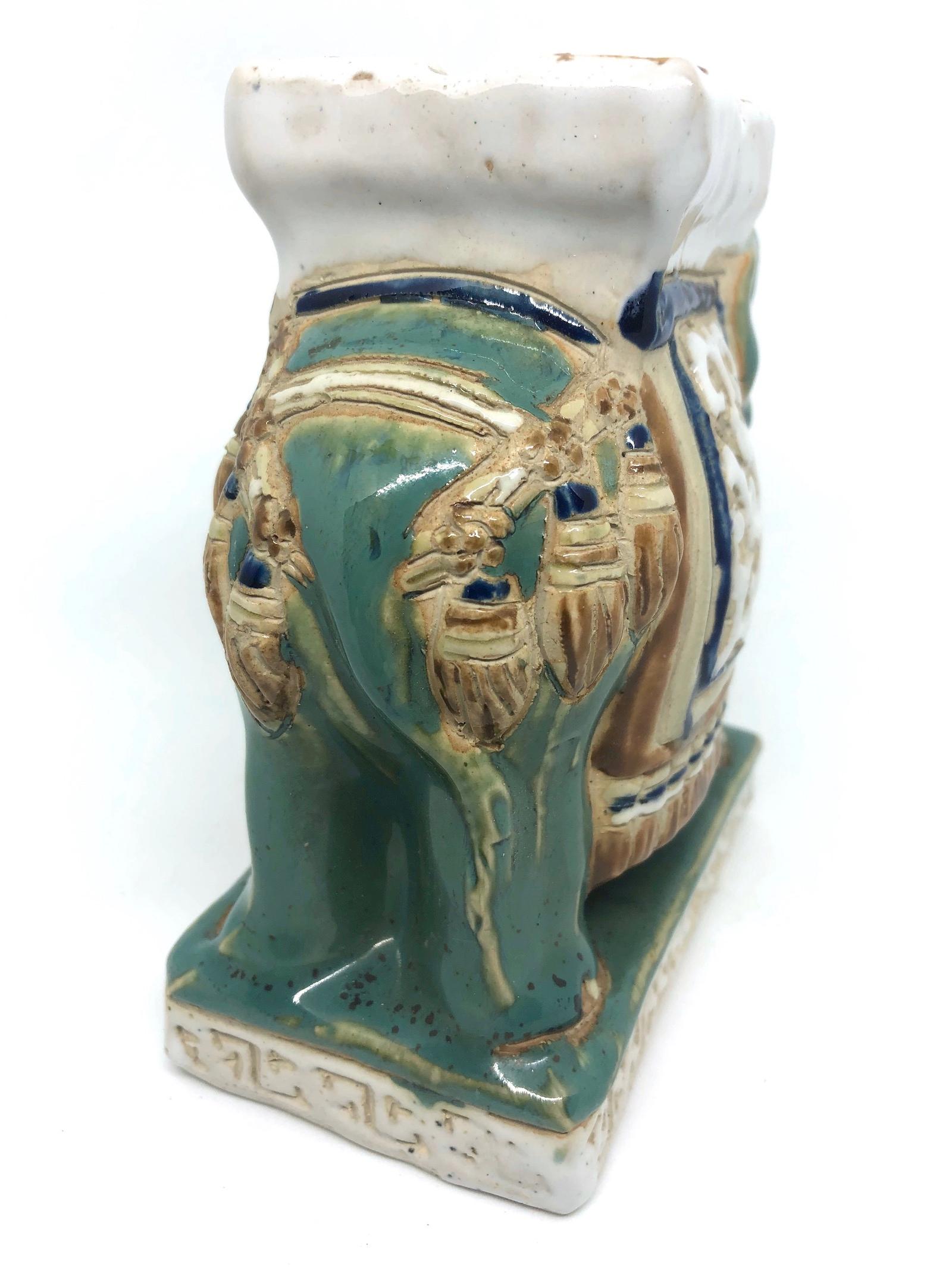 antique ceramic elephant