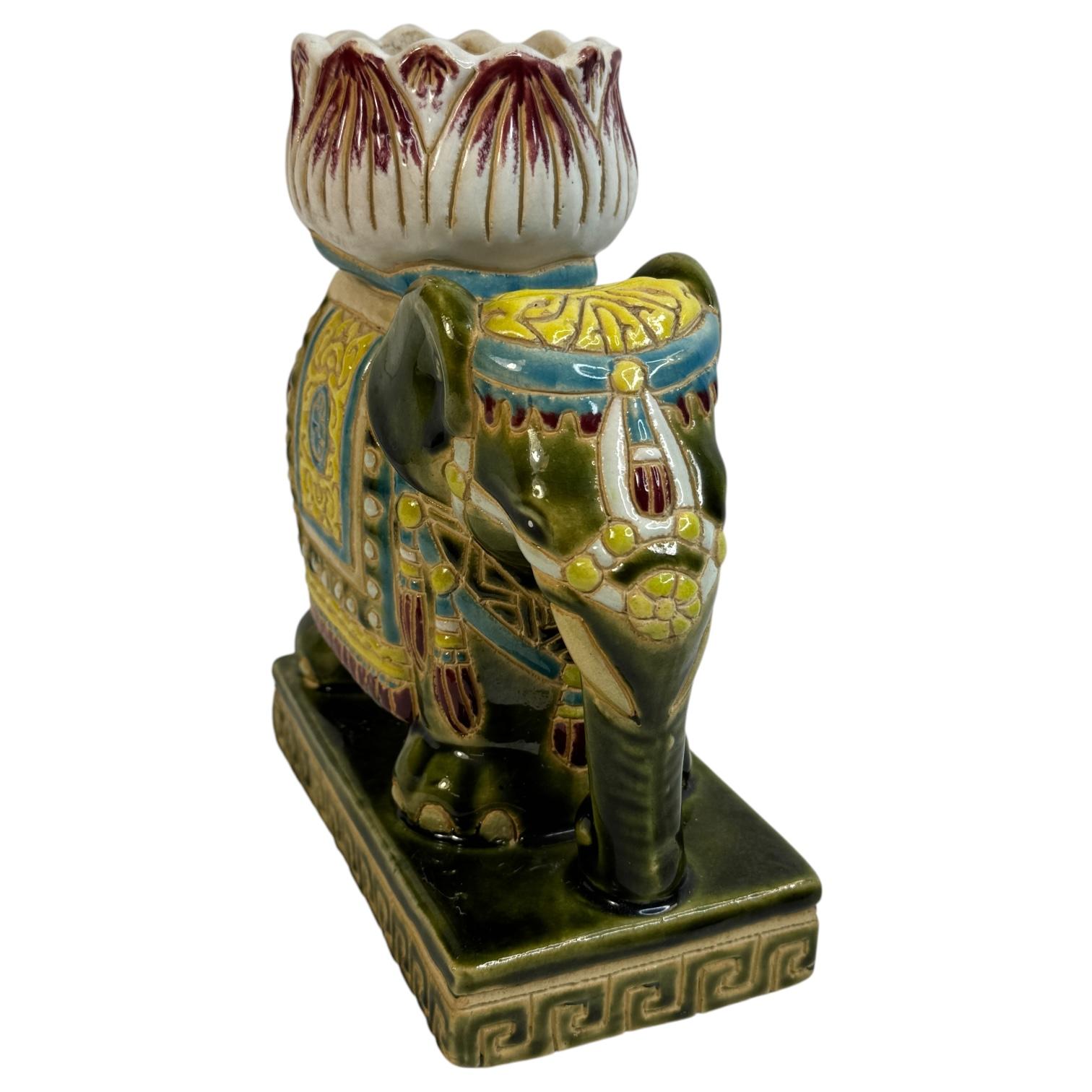 Petite Vintage Hollywood Regency Chinese Elephant Flower Pot, anni '60 in vendita 6
