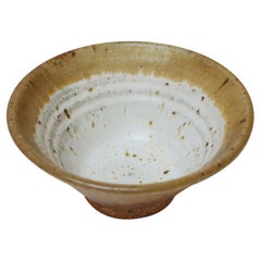Petite Vintage Ochre Studio Pottery Bowl by Deanna Nichols