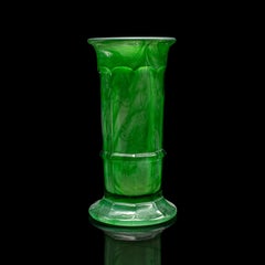 Petite Vintage Posy Vase, English, Cloud Glass, Flower Pot, Art Deco, Circa 1930