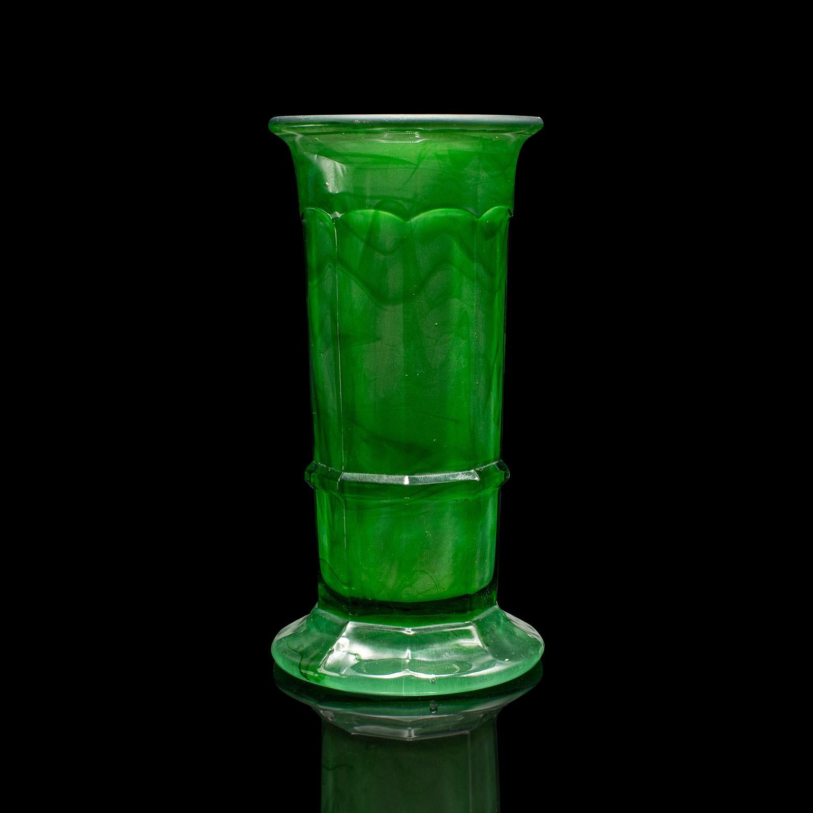 Kleine Vintage Posy-Vase, englisch, Wolkenglas, Blumentopf, Art déco, um 1930 im Zustand „Gut“ im Angebot in Hele, Devon, GB