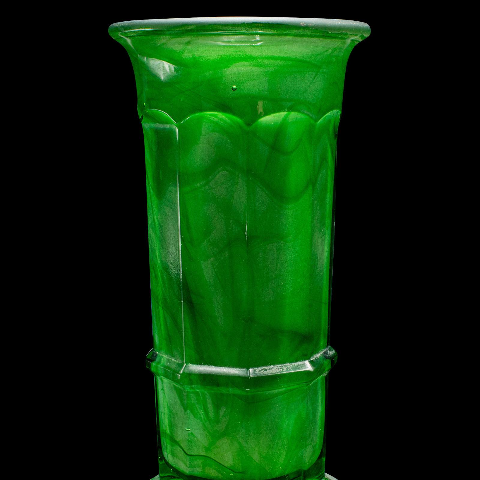 Kleine Vintage Posy-Vase, englisch, Wolkenglas, Blumentopf, Art déco, um 1930 im Angebot 2
