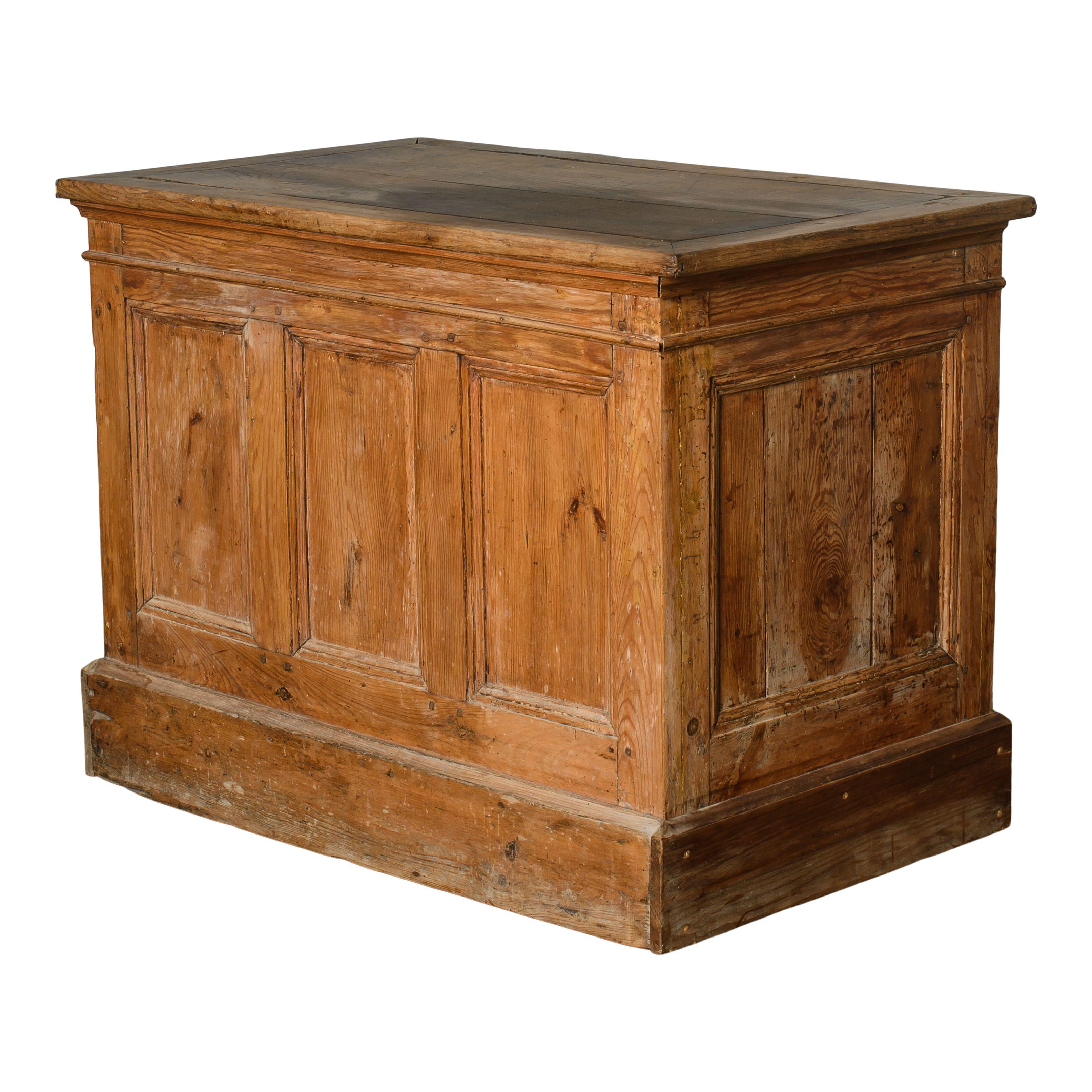 20th Century Petite Vintage Wood Desk For Sale