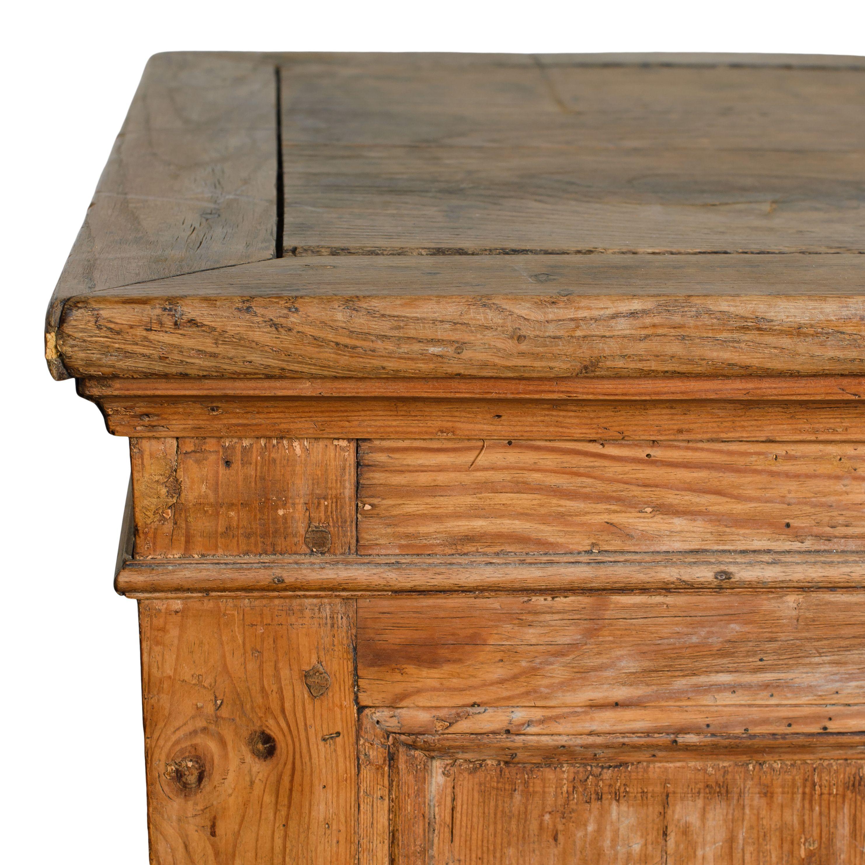 Petite Vintage Wood Desk For Sale 1