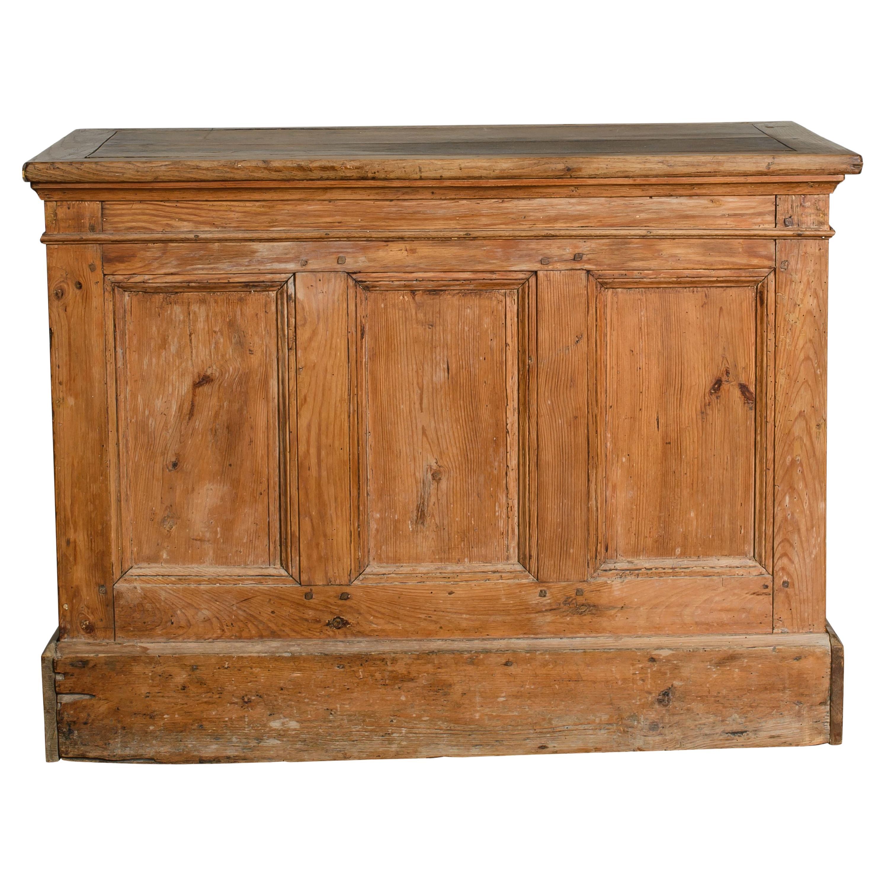 Petite Vintage Wood Desk For Sale