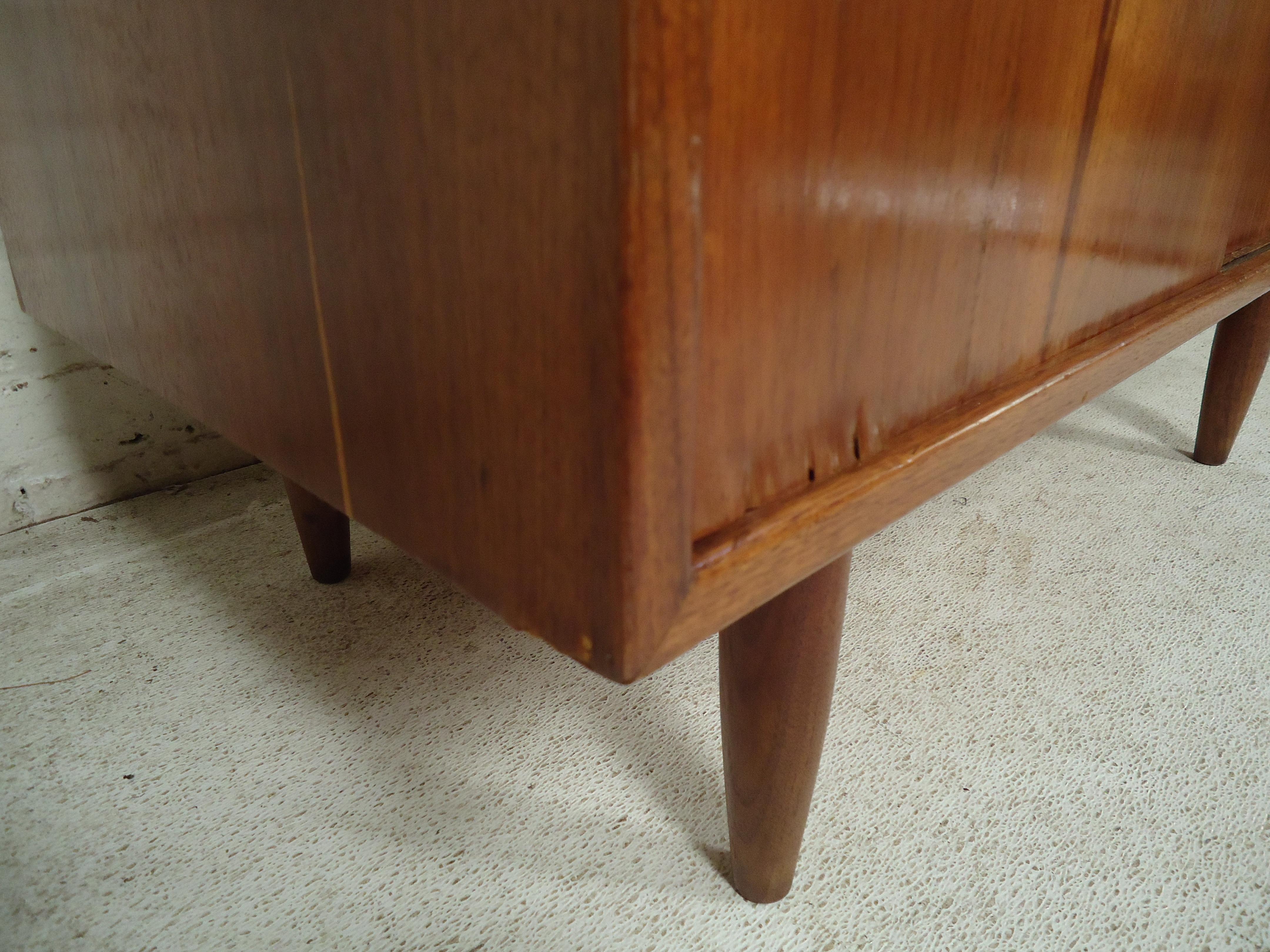 Mid-20th Century Petite Walnut Cabinet