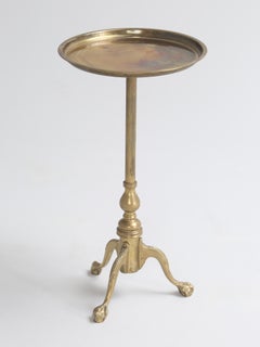 Petite Wine Table, Small Drink's Table or Maybe a Plant Stand in Solid Brass